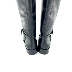 Cole Haan Genevieve Woven Leather Riding Boots