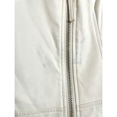 Topshop Faux Leather Moto Biker Jacket - PRE-OWNED