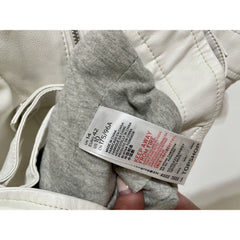 Topshop Faux Leather Moto Biker Jacket - PRE-OWNED