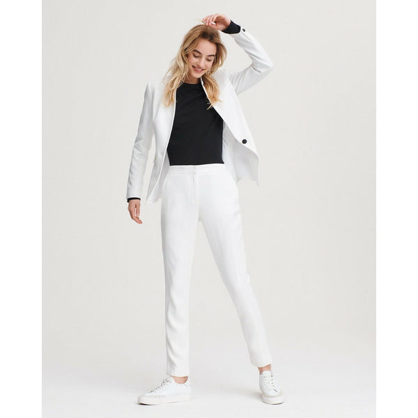 Rag & Bone Windsor Pants in White Japanese Crepe SZ 8 New $400