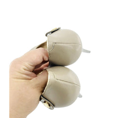 Luciano Padovan Tan Leather Pink Bottom Platform High Heel Stiletto Pumps