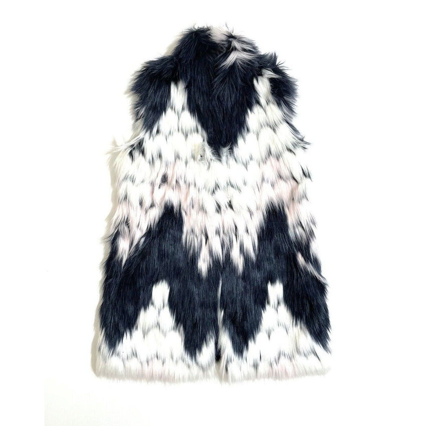 Love Token Winnie Faux Fur Textured Faux Fur Vest