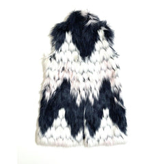 Love Token Winnie Faux Fur Textured Faux Fur Vest