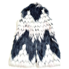 Love Token Winnie Faux Fur Textured Faux Fur Vest