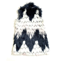 Love Token Winnie Faux Fur Textured Faux Fur Vest