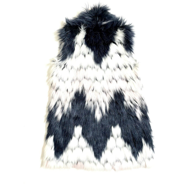 Love Token Winnie Faux Fur Textured Faux Fur Vest
