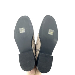 Topshop Paige Beige Leather Studded Buckle Straps Ankle Boots