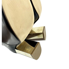 Topshop Boots Metallic Block Heel Leather Ankle Boots