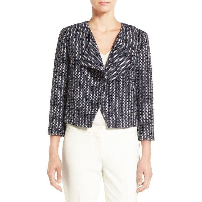 Classiques Entier Asymmetrical Crop Tweed Jacket