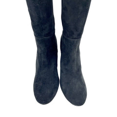 Sam Edelman Black Suede Leather Knee-High Tall Boots