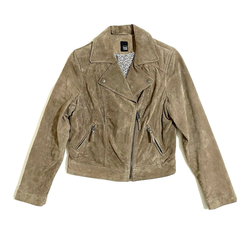 Pimkie Suede Leather Moto Jacket
