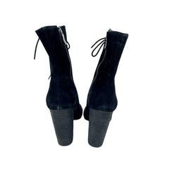 Chinese Laundry Kristin Cavallari Black Suede Peep Toe Black Booties