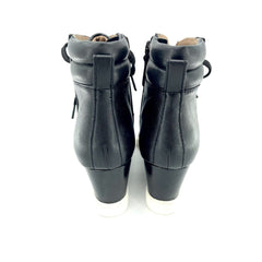 Linea Paolo Dotted Print Suede Leather Wedge Sneakers - PRE-OWNED