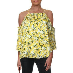 Parker Lemon Print Off The Shoulder Top