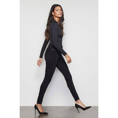 Good American Good Legs Stretch Denim High Rise Black Jeans