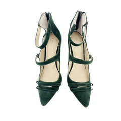 Charles By Charles David Mac Suede Leather Green Pumps - PRE-OWNED