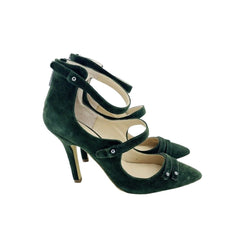 Charles By Charles David Mac Suede Leather Green Pumps - PRE-OWNED