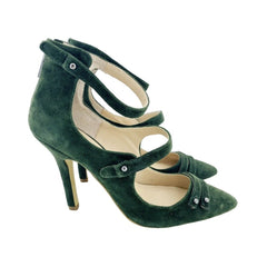 Charles By Charles David Mac Suede Leather Green Pumps - PRE-OWNED