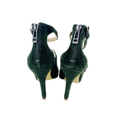 Charles By Charles David Mac Suede Leather Green Pumps - PRE-OWNED