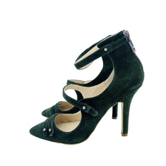 Charles By Charles David Mac Suede Leather Green Pumps - PRE-OWNED