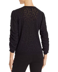 Joie Itana Leopard Burnout Caviar Knit Sweater
