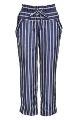 Joie Addiena Silk Striped Capri Pants