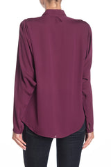 Joie Rashelda Silk Plum Dolman Sleeve Blouse