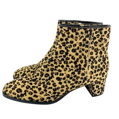Via Spiga Animal Print Calf Hair Leather Ankle Booties