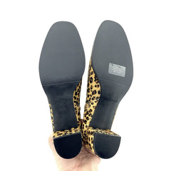 Via Spiga Animal Print Calf Hair Leather Ankle Booties