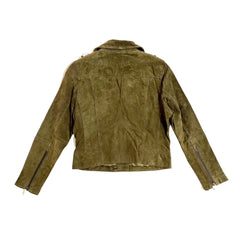 SL8 BlankNYC Moss Green Suede Leather Moto Jacket
