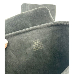 Vince Camuto Nestel Black Suede Leather  Block Heel Knee High Boots