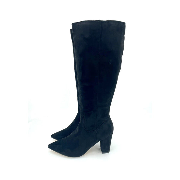 Catherine Malandrino Black Faux Suede Textile Upper