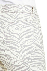 Rebecca Taylor Ziger Ines High Waist Zebra Jeans