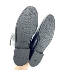 Cole Haan Harrington Black Leather Tall Knee High Riding Boots