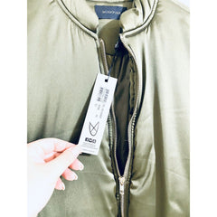 Minkpink Simple Bomber Jacket Moss Green