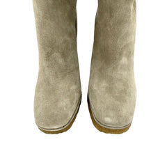 Jeffrey Campbell Suede Leather Shearling  Wedge Boots