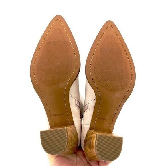 Linea Paolo Blush Pink Suede Leather Ankle Booties