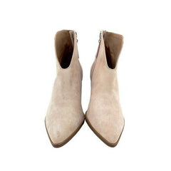Linea Paolo Blush Pink Suede Leather Ankle Booties