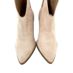 Linea Paolo Blush Pink Suede Leather Ankle Booties