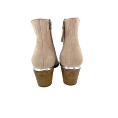 Linea Paolo Blush Pink Suede Leather Ankle Booties