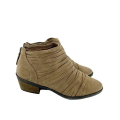 Caslon Sliced Suede Leather Ankle Booties