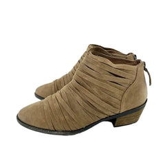 Caslon Sliced Suede Leather Ankle Booties