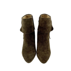 Corso Como Suede Leather Pointed Toe Brown Ankle Boots