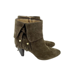 Corso Como Suede Leather Pointed Toe Brown Ankle Boots