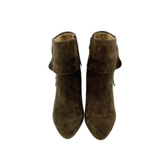 Corso Como Suede Leather Pointed Toe Brown Ankle Boots