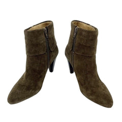 Corso Como Suede Leather Pointed Toe Brown Ankle Boots