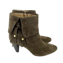 Corso Como Suede Leather Pointed Toe Brown Ankle Boots