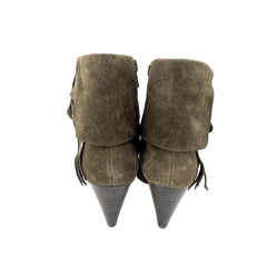 Corso Como Suede Leather Pointed Toe Brown Ankle Boots