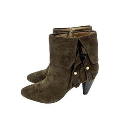 Corso Como Suede Leather Pointed Toe Brown Ankle Boots