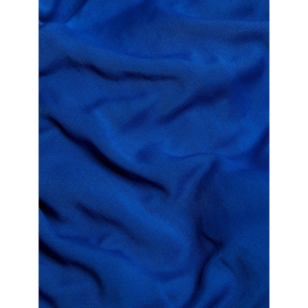 Farm Rio Blue Knotted Cutout Satin Maxi Dress